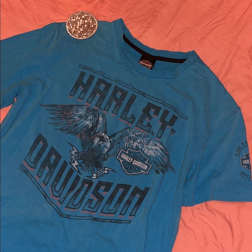 Harley-Davidson Grand Junction Colorado Eagle Design Landscape Tee Size Large